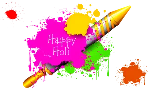 Vibrant_ Holi_ Celebration_ Background PNG Image