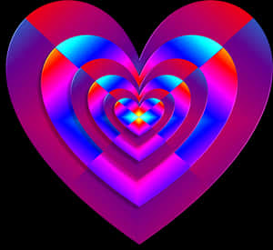 Vibrant Infinity Hearts Valentine PNG image with transparent background