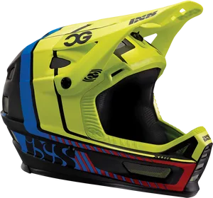 Vibrant Motocross Helmet PNG Image