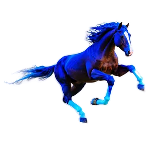 Vibrant Mustang Horse Splash Png 06262024 PNG Image