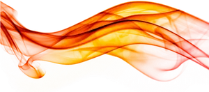 Vibrant Orange Abstract Wave PNG Image