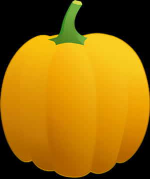 Vibrant Orange Pumpkin Illustration PNG image with transparent background