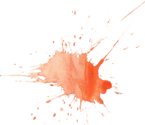 Vibrant_ Orange_ Watercolor_ Splash PNG Image