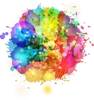 Vibrant_ Paint_ Splash_ Background PNG Image