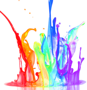 Transparent Splat Clipart - Transparent Paint Splash Colorful, HD Png Download PNG with transparent background