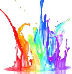 Vibrant Paint Splash Explosion PNG Image