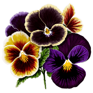 Vibrant Pansy Blossom PNG fao31 PNG image with transparent background