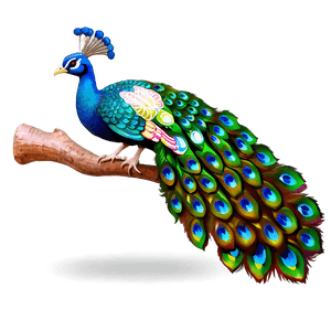 Vibrant Peacock Colors PNG 06232024 PNG image with transparent background