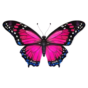 Vibrant Pink Butterfly Png Kkv23 PNG Image