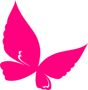 Vibrant_ Pink_ Butterfly_ Vector PNG Image