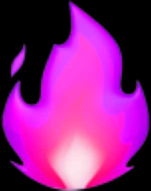 Vibrant Pink Flame Emoji PNG image with transparent background