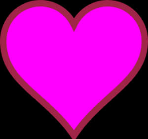 Vibrant_ Pink_ Heart_ Graphic PNG image with transparent background