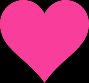 Vibrant Pink Heart Graphic PNG image with transparent background