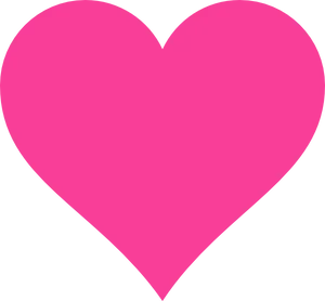 Vibrant Pink Heart Graphic PNG Image