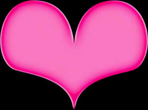 Vibrant_ Pink_ Heart_ Graphic PNG image with transparent background