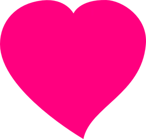 Vibrant Pink Heart Graphic PNG Image