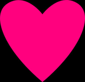 Vibrant Pink Heart Graphic PNG image with transparent background