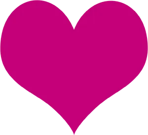 Vibrant Pink Heart Icon PNG Image