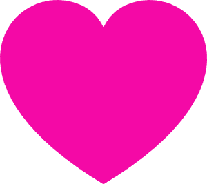 Heart Shape Pink Color, HD Png Download PNG