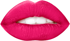 Vibrant_ Pink_ Lips_ Closeup.png PNG image with transparent background