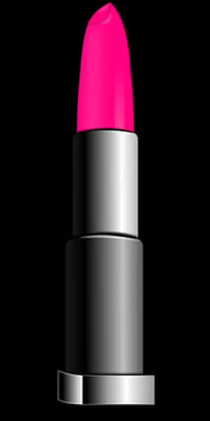 Vibrant Pink Lipstick Product PNG with transparent background