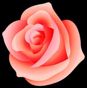 Vibrant Pink Rose Graphic PNG image with transparent background