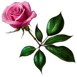 Vibrant Pink Rose PNG shl76 PNG image with transparent background