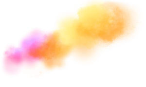 Vibrant Pinkand Orange Smoke Cloud PNG Image