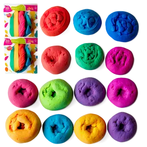 Vibrant Playdough Colors Png Xjv PNG Image