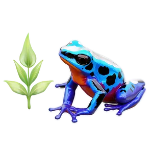 Vibrant Poison Dart Frog Png Fey PNG Image