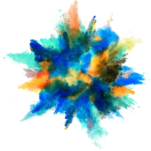 Vibrant_ Powder_ Explosion_ Background PNG Image