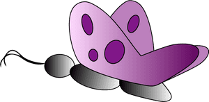 Vibrant Purple Butterfly Graphic PNG image with transparent background