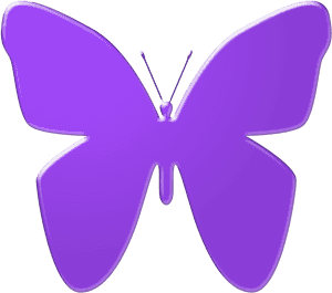 Vibrant Purple Butterfly Graphic PNG image with transparent background