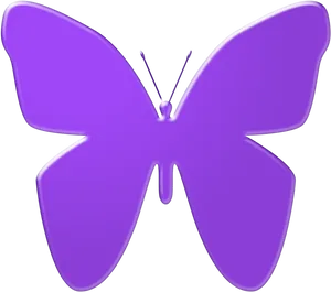 Vibrant Purple Butterfly Graphic PNG Image