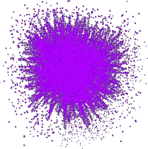 Vibrant Purple Explosion Overlay PNG Image