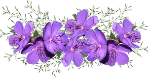 Vibrant_ Purple_ Flowers_ Arrangement.png PNG Image