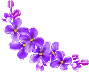 Vibrant_ Purple_ Flowers_ Artwork.png PNG Image