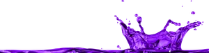 Vibrant Purple Liquid Splash PNG Image