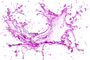 Vibrant Purple Liquid Splash PNG Image