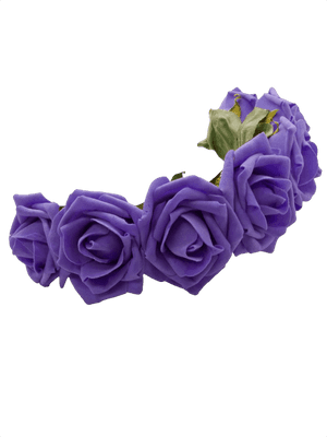 Transparent Purple Flower Crown - Purple Flower Crown Png, Png Download PNG with transparent background