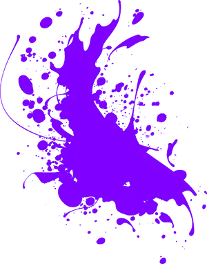 Vibrant_ Purple_ Splash_on_ Teal_ Background.png PNG Image