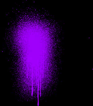 Vibrant Purple Spray Paint Drip PNG image with transparent background