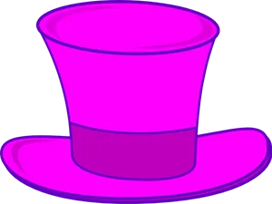 Vibrant Purple Top Hat PNG Image