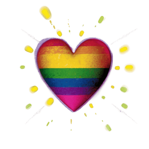 Vibrant Rainbow Heart PNG nvv PNG with transparent background