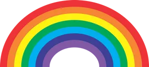 Vibrant Rainbow Illustration PNG Image