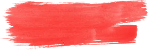 Vibrant Red Brush Stroke PNG Image