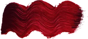 Vibrant Red Brushstroke Texture PNG Image