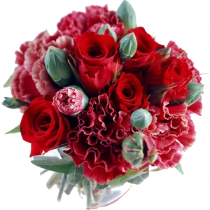 Vibrant_ Red_ Floral_ Arrangement.png PNG Image