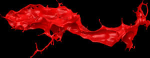Vibrant Red Paint Splash PNG