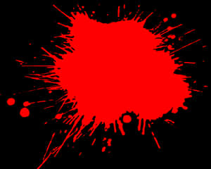 Vibrant Red Paint Splatter PNG image with transparent background